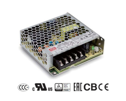 Блок живлення Mean Well 72W DC12V IP20 (LRS-75-12)