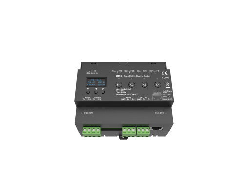 Релейний модуль DALI/DMX Switch 16А*4CH 100-240VAC (DH4)