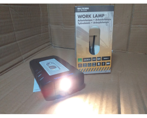 Фонарь Work Lamp с АКБ зарядкой от USB (Швеция) BILTEMA