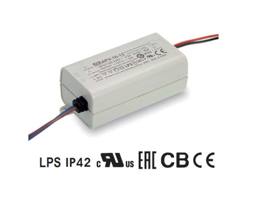 Блок живлення Mean Well 15W DC12V IP42 (APV-16-12)