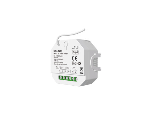 Релейний модуль вимикач DALI WIFI+RF 15A*1CH 100-240VAC (SS-L(WT))