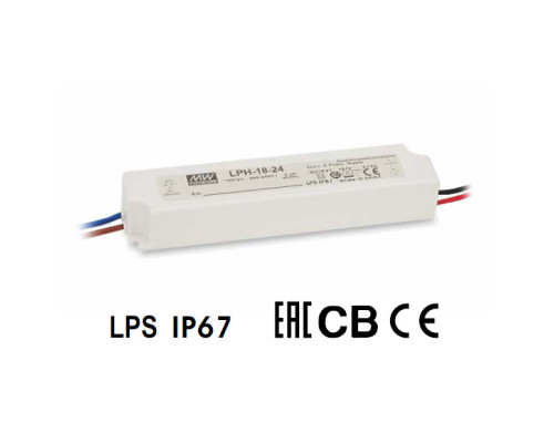 Блок живлення Mean Well 18W DC12V IP67 (LPH-18-12)