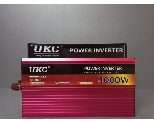 Инвертор 12v-220v 4000W UKC. Преобразователь напряжения