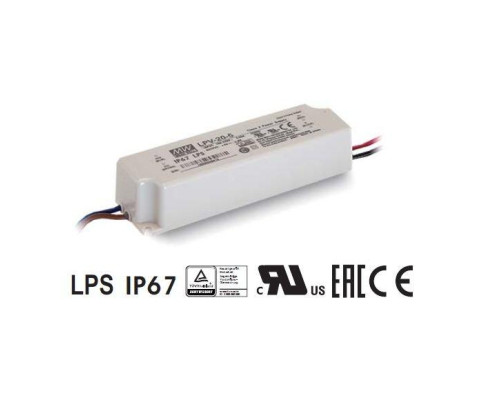 Блок живлення Mean Well 20.2W DC24V IP67 (LPV-20-24)