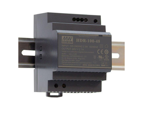 Блок живлення Mean Well на DIN-рейку 90W 12V IP20 (HDR-100-12N)