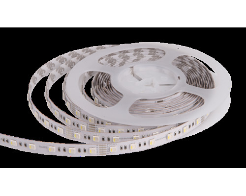 LED стрічка RISHANG 60-5050-24V-IP20 12.9/4.7W RGB + 3000K 5м (RD0260AC-A)
