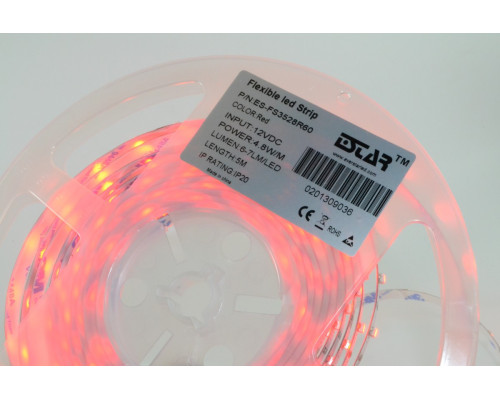 Светодиодная лента ESTAR SMD 3528/60 (IP20) premium 12V красная
