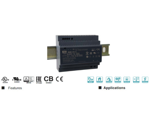 Блок живлення Mean Well на DIN-рейку 135.6W DC12V (HDR-150-12)
