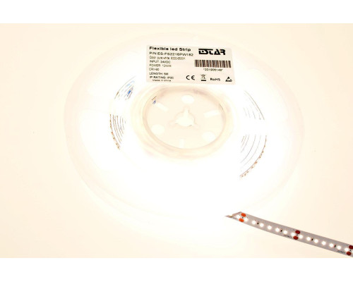 Светодиодная лента ESTAR SMD 2216/182 (IP20) premium 24V белая (6000-6500К)