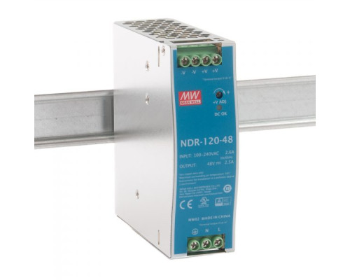 Блок живлення Mean Well на DIN-рейку 120W DC48V (NDR-120-48)