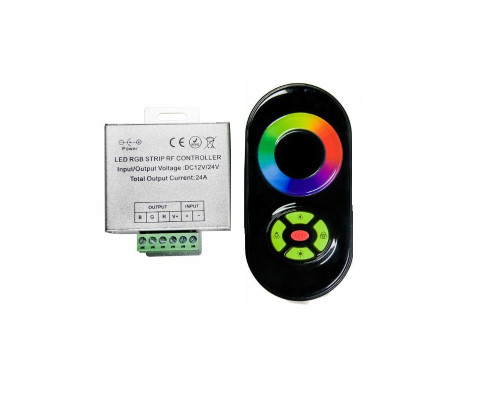 RGB контролер 24A із радіокеруванням RF чорний