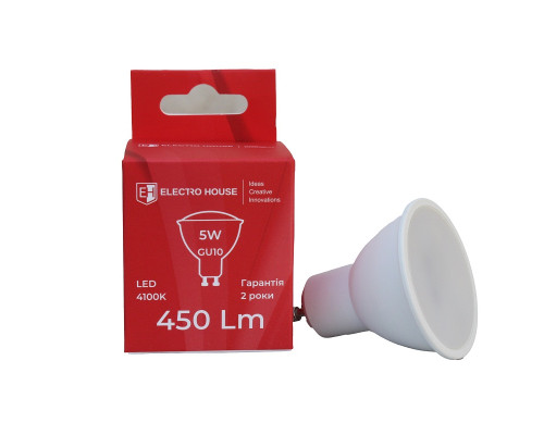 LED лампа MR16  5Вт GU10 4100К 450 Лм 165-265 В