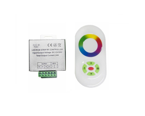 RGB контролер 24A із радіокеруванням RF білий