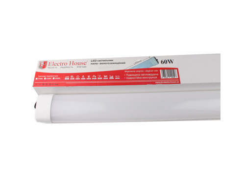 LED світильник ПВЗ IP65 60Вт 120 см холодний білий 6500К, 4800 Лм