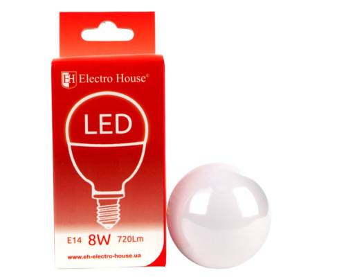 LED лампа P45 8Вт E14 4100К 720 Лм 180-260 В