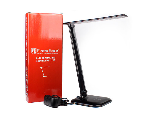 LED світильник настільний 11Вт 4100К чорний