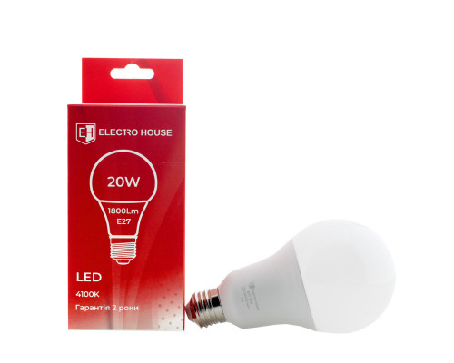 LED лампа A70 20Вт E27 4100К 1800 Лм 180-260 В