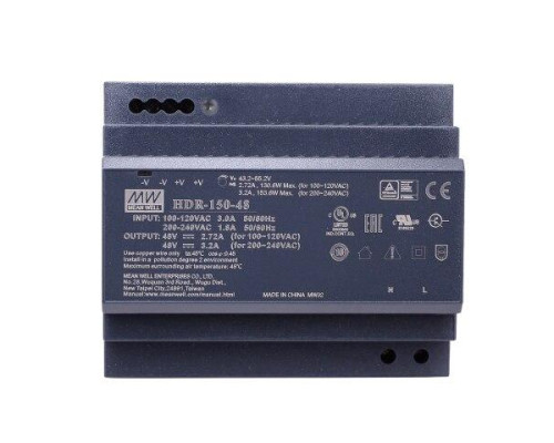 Блок живлення Mean Well на DIN-рейку 153.6W DC48V (HDR-150-48)