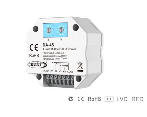 Димер DEYA 4mA*4CH*16V DALI (DA-4S)