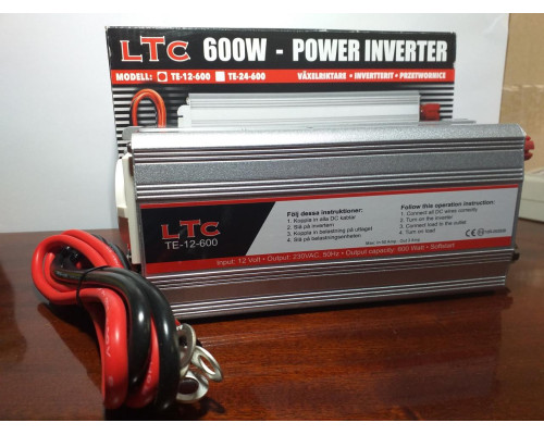 Преобразователь (инвертор) 12-220В 600W (Швеция, Тайвань)