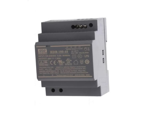 Блок живлення Mean Well на DIN-рейку 100.8W DC48V (HDR-100-48N)