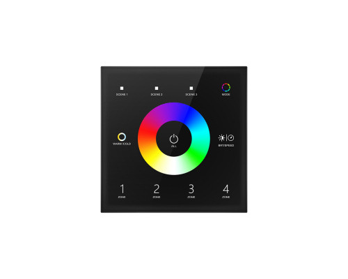 Пульт дистанційного керування DEYA 4 зони RGB+CCT (T15(Black))