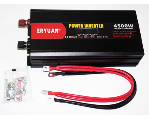 Инвертор напряжения 12v-220v 4500W (чистый синус)